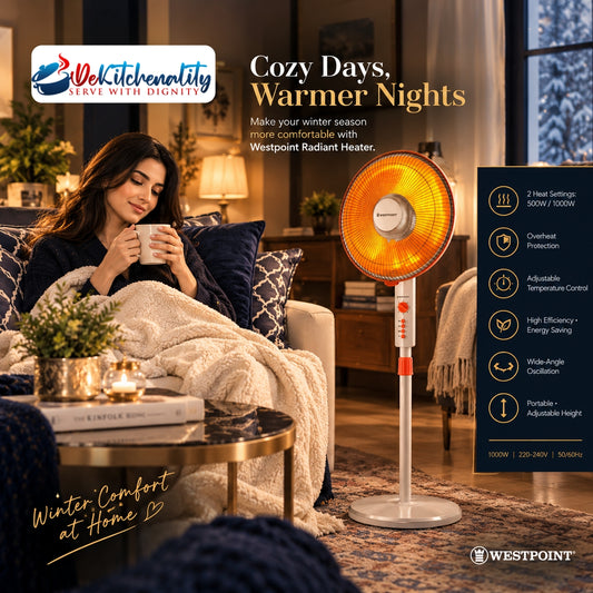 Westpoint Sun Heater WF-5307 – 1000W Adjustable Temp Overheat Protection