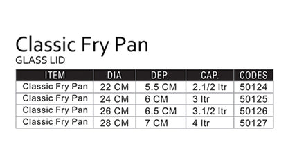 Classic Frypan- Glass Lid-Dekitchenality