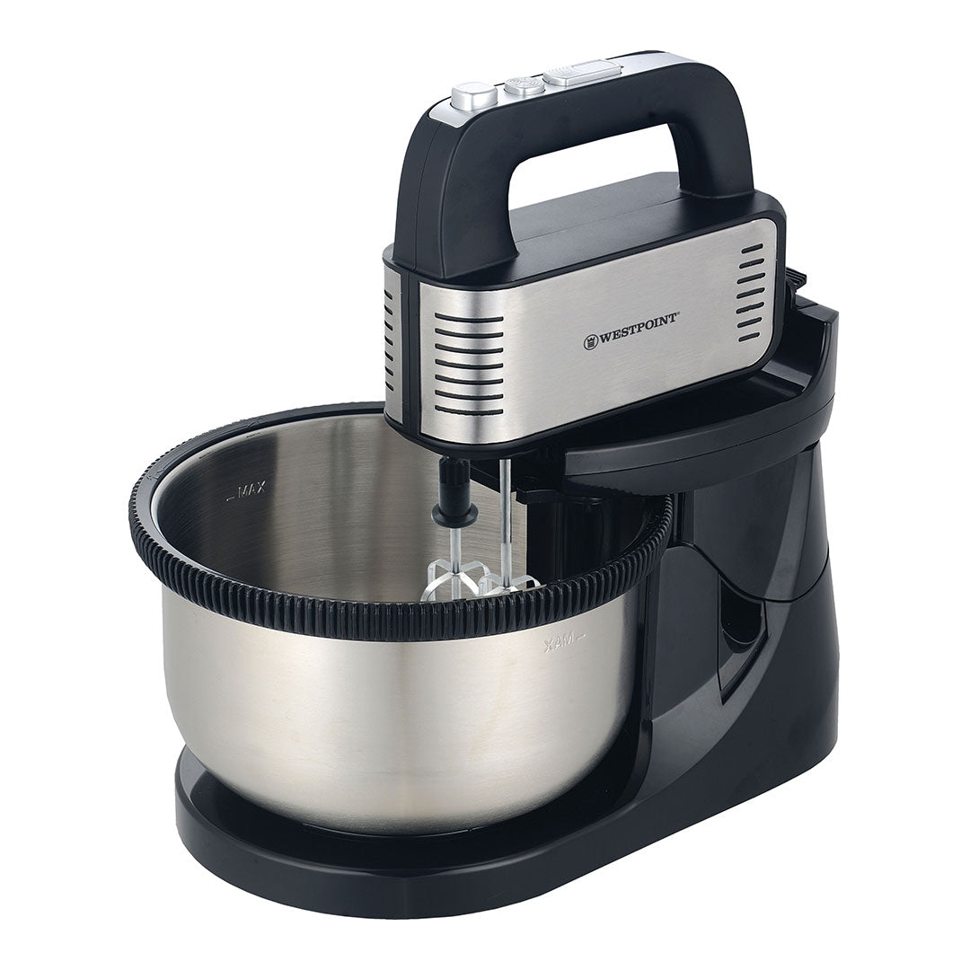 Westpoint WF-9827 Deluxe Stand Mixer 4L Bowl 5-Speed Turbo Removable Hand Mixer Pakistan COD Dekitchenality
