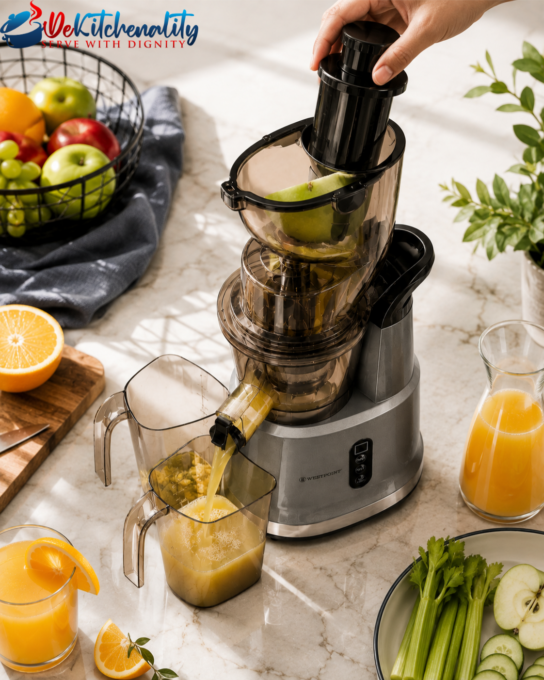 Westpoint WF-5165 Wide Feed Chute High Juice Yield Slow Juicer Pakistan COD