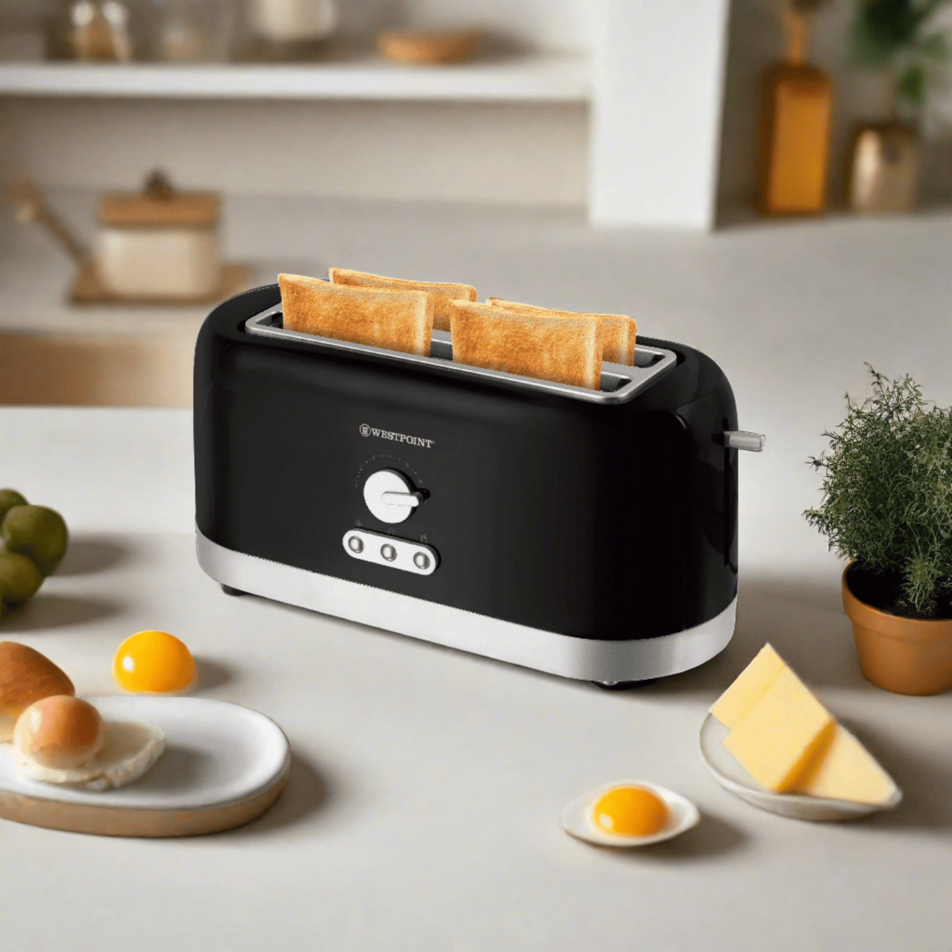 4 Slice Pop-Up Toaster WF-2528-Dekitchenality