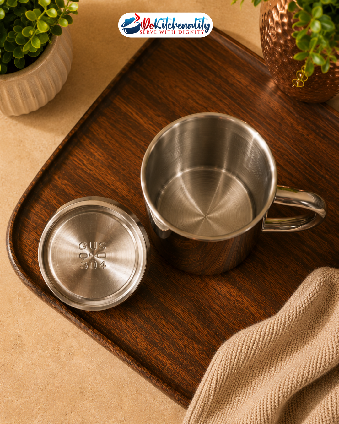 High Quality Double Layer Stainless Steel Hot Cold Mug with Lid Premium Gift Pakistan