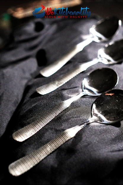 31-Piece Stainless Steel Cutlery Set with Stand – Laser Printed Serves 6