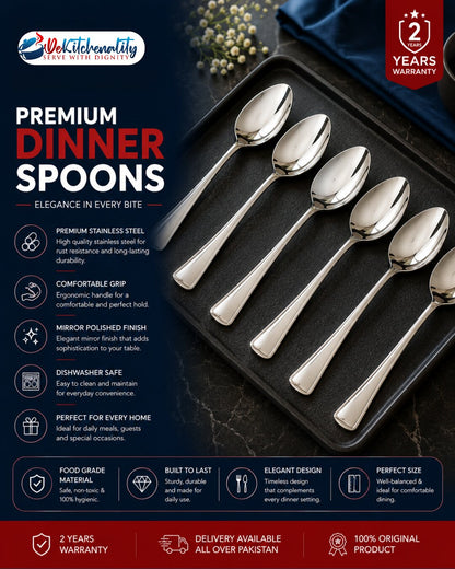 Stainless Steel Cutlery Set – Heavy Gauge Mirror Polish, view 2