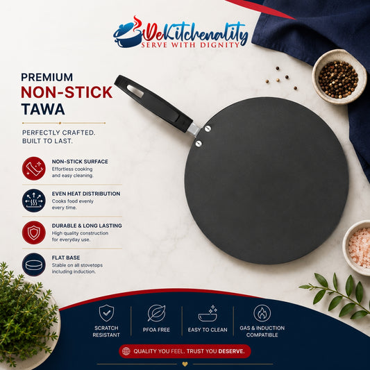 Sonex Elegant Non-Stick Tawa – Premium Non-Stick 25cm to 35cm