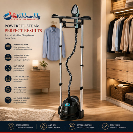 Westpoint Deluxe Garment Steamer WF-1156 – 4 Steam Levels 60 Second Heat Up