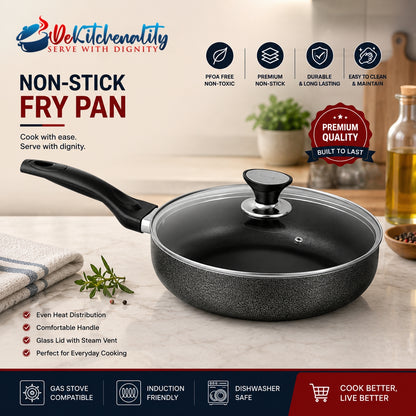 Sonex Classic Non-Stick Frypan – Premium Non-Stick Glass Lid 22cm to 30cm