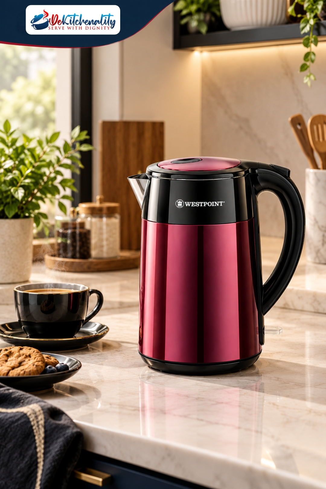 Westpoint WF-6174 Cordless Kettle Cool Touch Auto Shut-Off Dry Boil Protection Pakistan COD