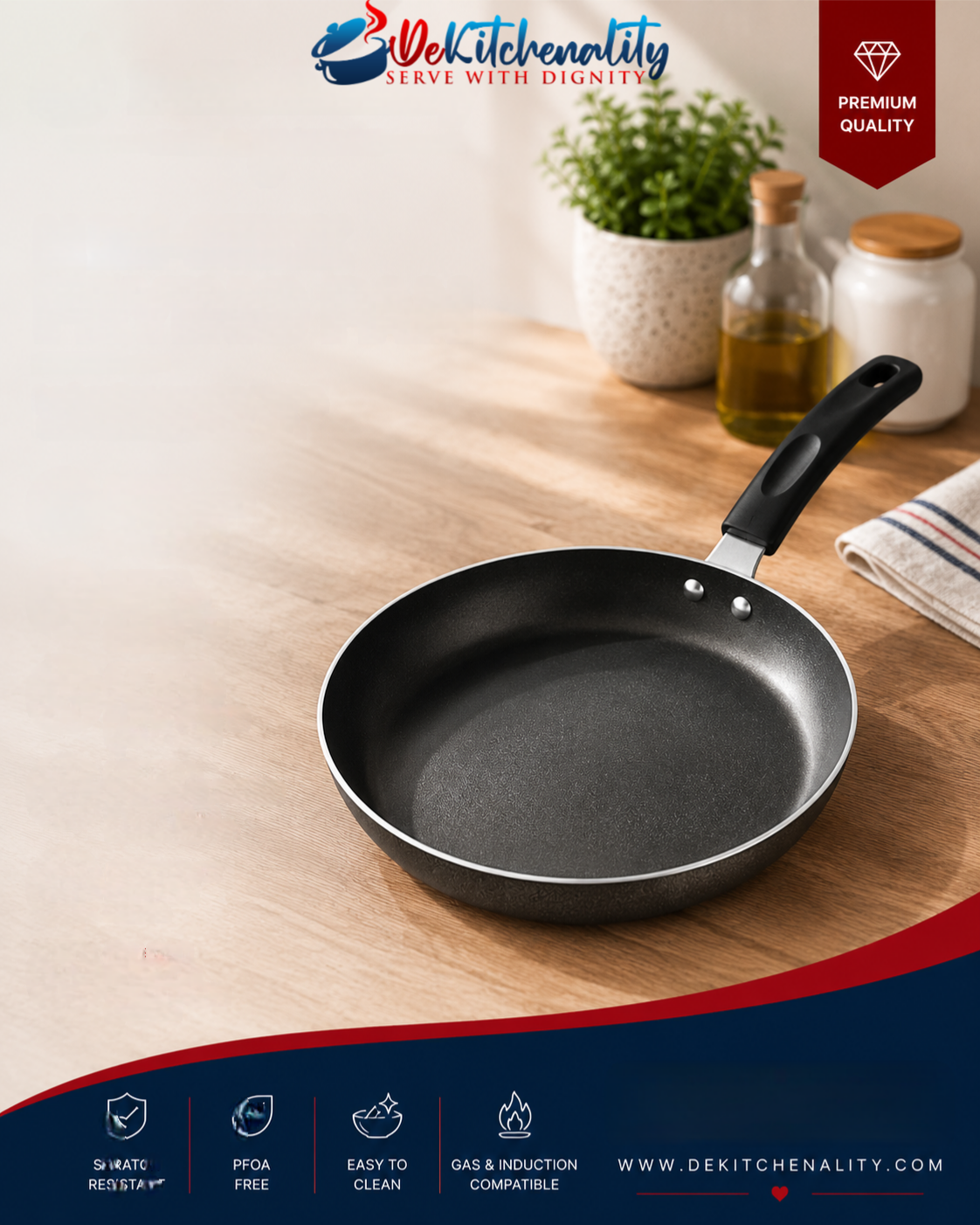 Sonex Classic Non-Stick Frying Pan – 20cm to 28cm Premium Non-Stick Surface