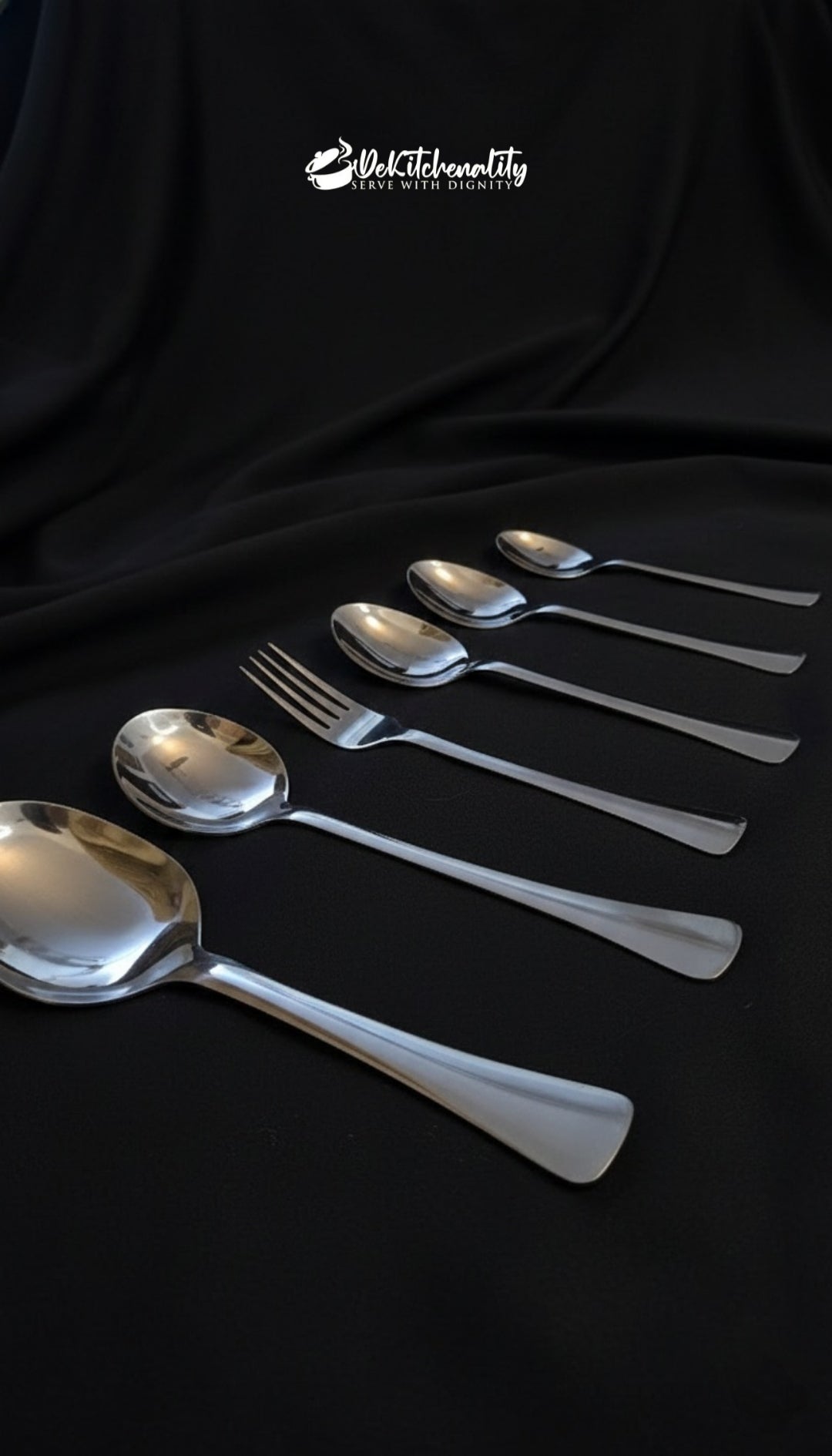 Stainless Steel 28 pcs Cutlery Set (6-Piece Serving) | Mirror Polish Spoons & Forks